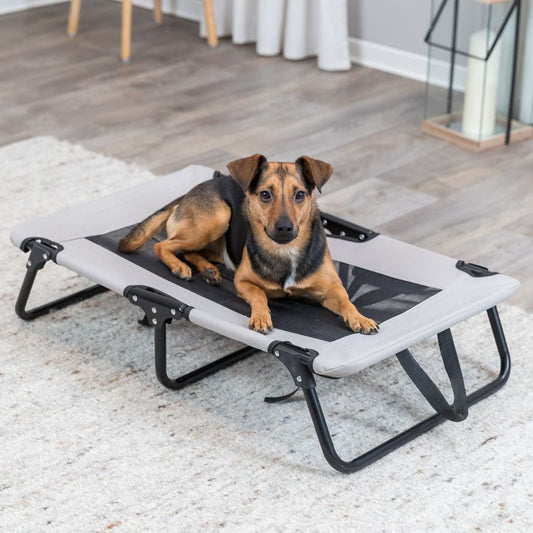 TRIXIE Dog Lounger 79x19x50 cm Grey and Black - Dog Beds