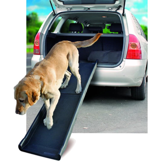 FLAMINGO Dog Car Ramp Gentle Step 154x39x70 cm Black - Pet Steps & Ramps