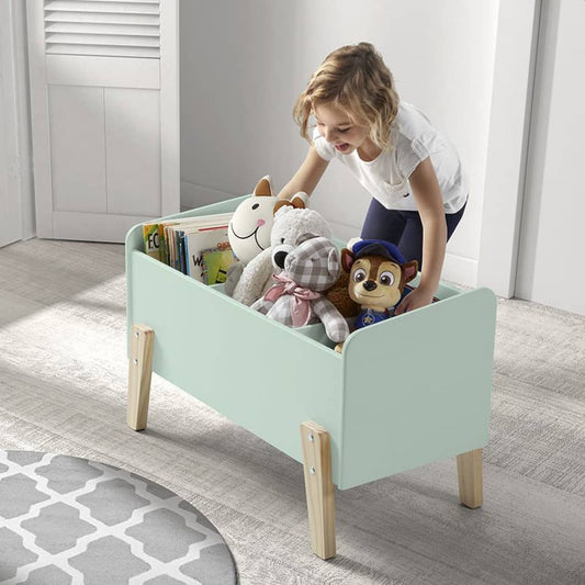 Vipack Kids Toy Box Kiddy Wood Mint Green - Toy Chests