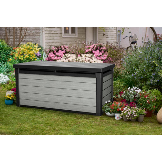 Keter Garden Storage Box Denali 570L Anthracite - Outdoor Storage Boxes