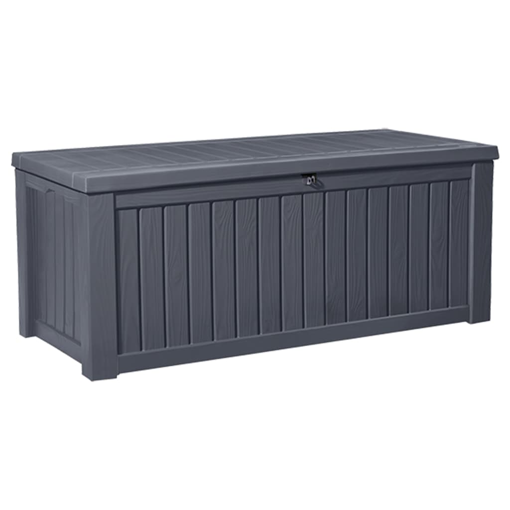 Keter Garden Storage Box Rockwood 570L Anthracite - Outdoor Storage Boxes
