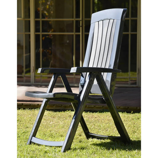 Keter Reclining Garden Chairs Corsica 2 pcs Grey - Outdoor Chairs