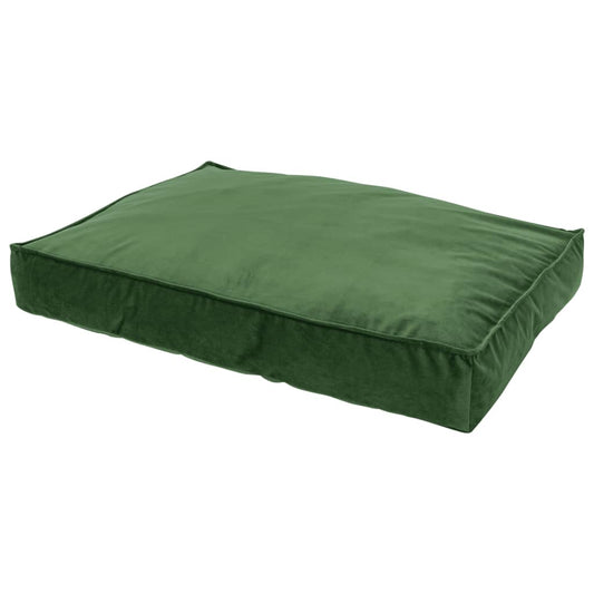 Madison Dog Lounge Velvet 120x90x15 cm Green - Dog Beds