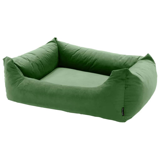Madison Dog Bed Velvet 80x67x22 cm Green - Dog Beds