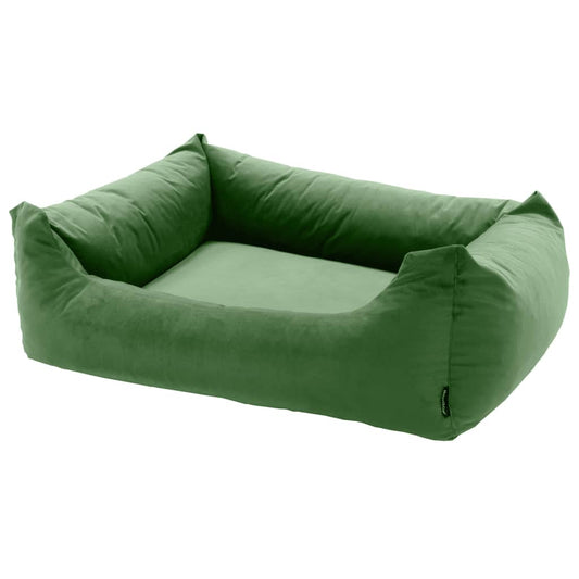 Madison Dog Bed Velvet 100x80x25 cm Green - Dog Beds