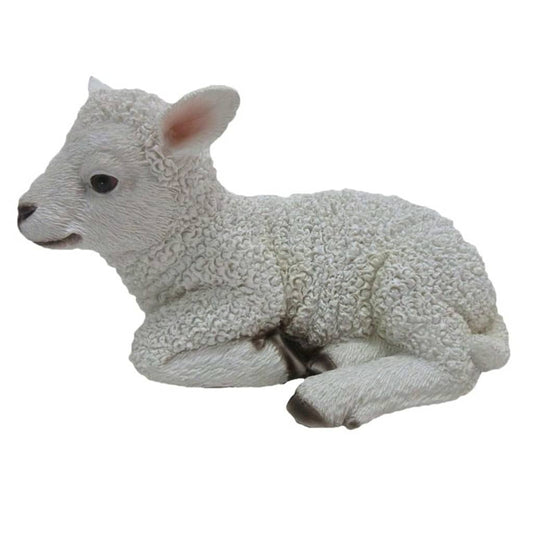 Esschert Design Lamb Laying 17.6x10.8x10.5cm - Lawn Ornaments & Garden Sculptures