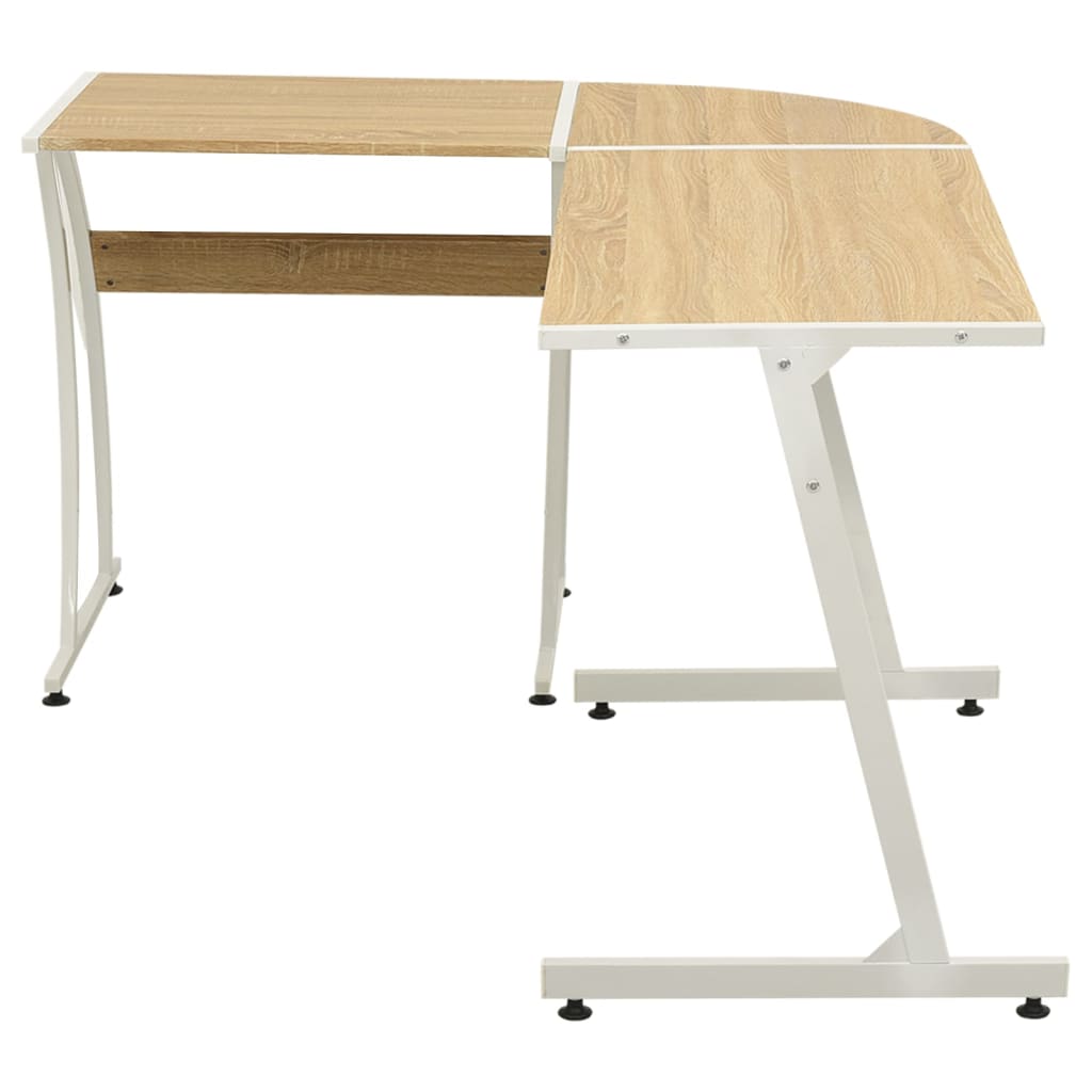 Corner Desk L-Shaped Oak - Desks