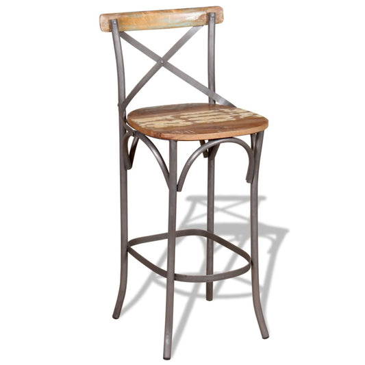 Bar Chair Solid Reclaimed Wood - Table & Bar Stools