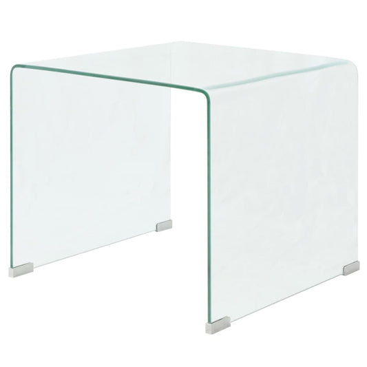 Coffee Table Tempered Glass 49.5x50x45 cm Clear - Coffee Tables