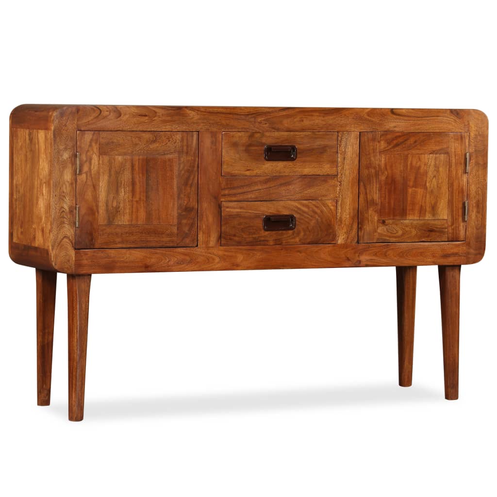 Sideboard Solid Wood with Honey Finish 120x30x75 cm - Buffets & Sideboards