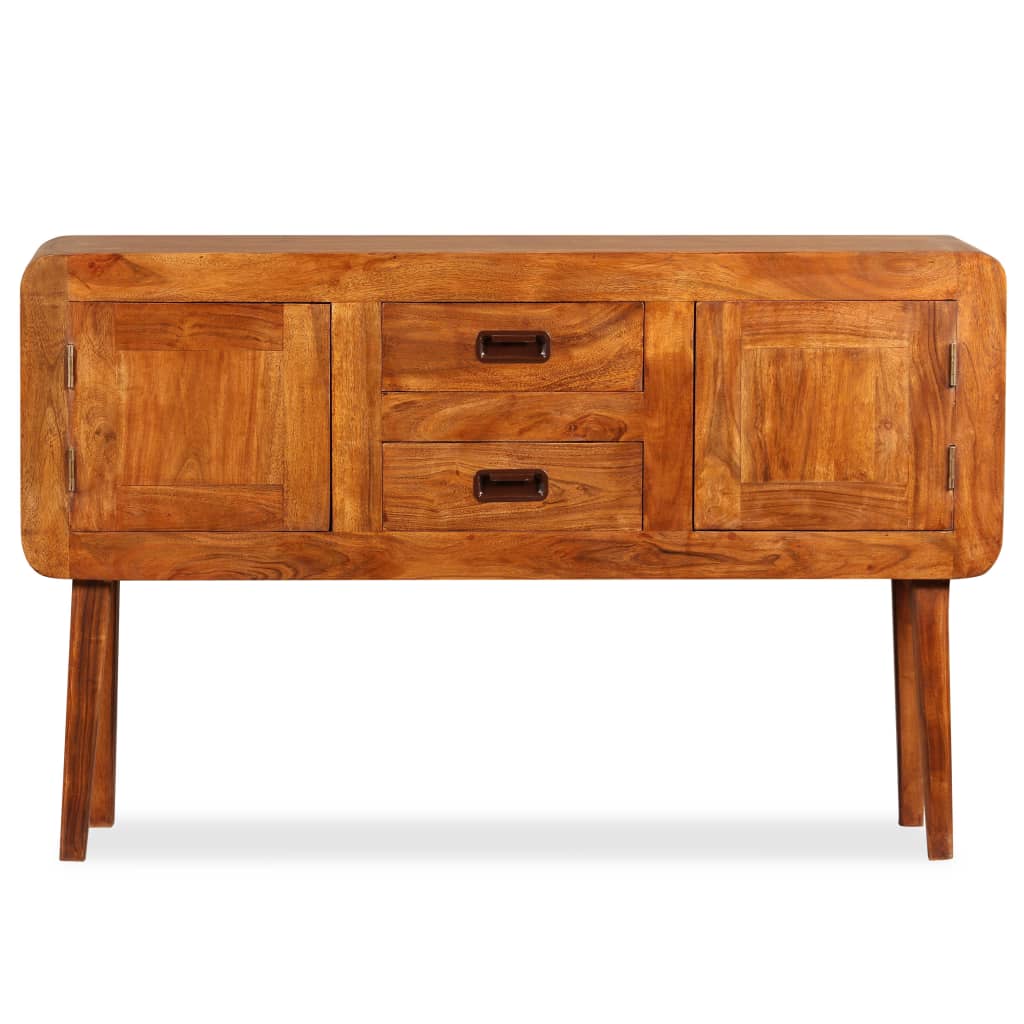 Sideboard Solid Wood with Honey Finish 120x30x75 cm - Buffets & Sideboards