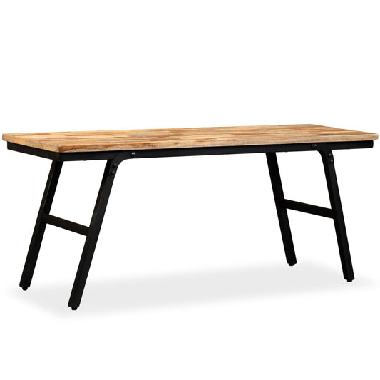 Bench Reclaimed Teak and Steel 110x35x45 cm - Storage & Entryway Benches