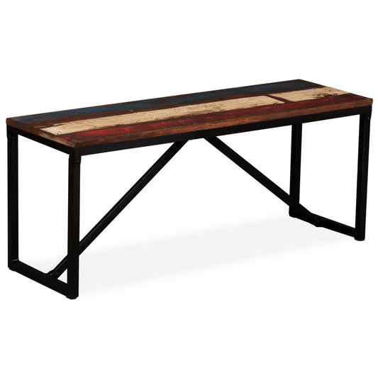Bench Solid Reclaimed Wood 110x35x45 cm - Storage & Entryway Benches