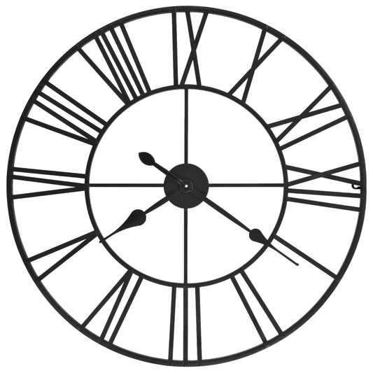 Vintage Wall Clock with Quartz Movement Metal 80 cm XXL - Wall Clocks