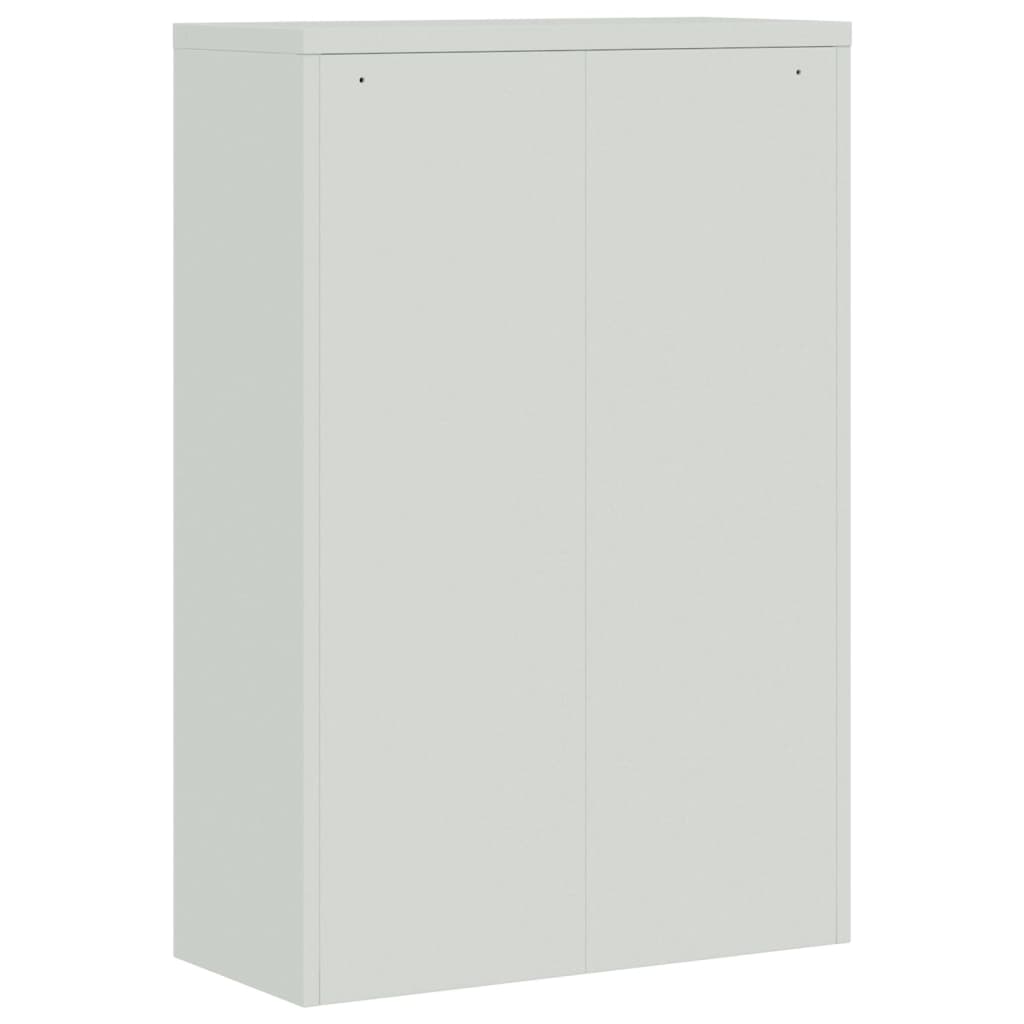 Office Cabinet Metal 90x40x140 cm Grey and Blue - Filing Cabinets