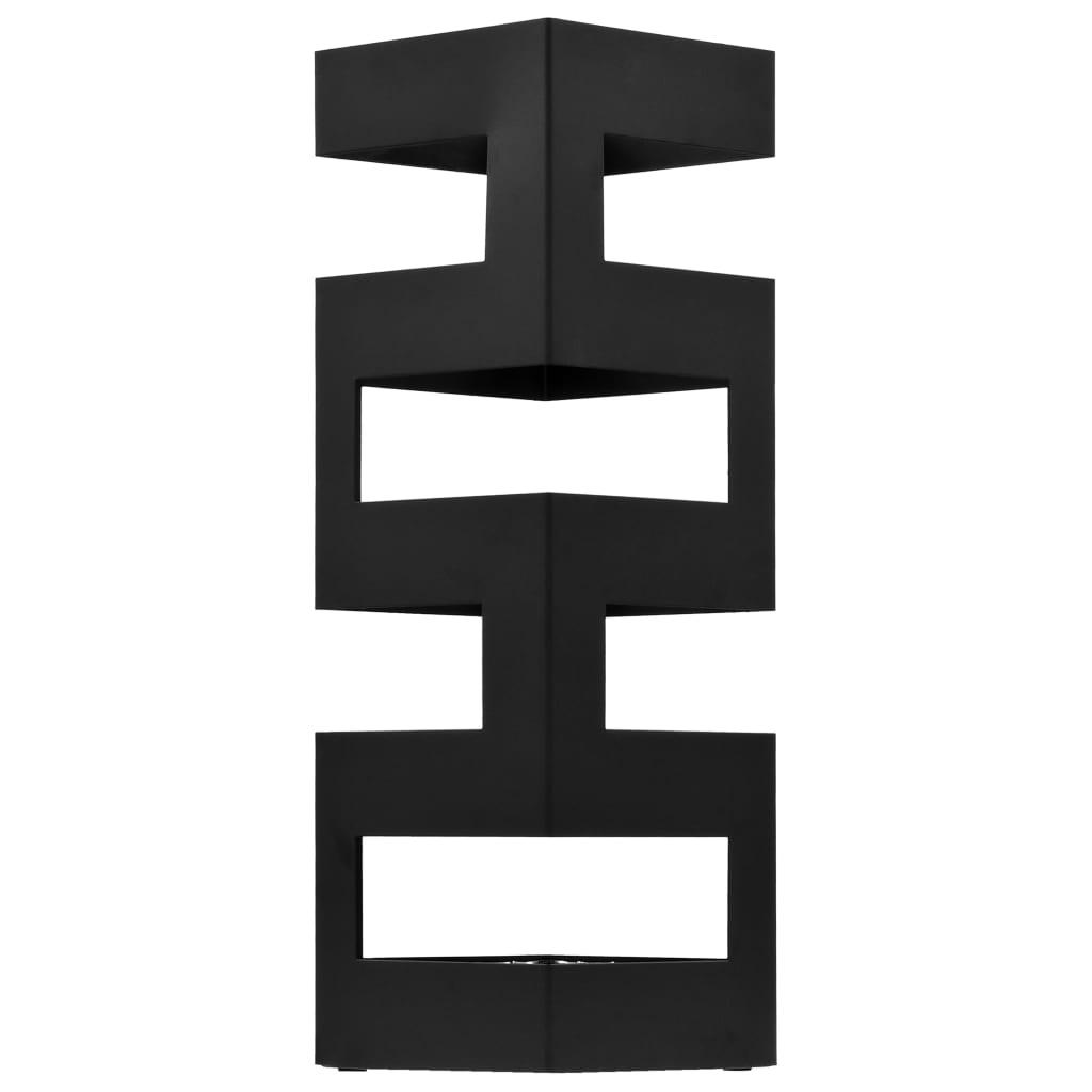 Umbrella Stand Tetris Steel Black - Umbrella Stands & Racks