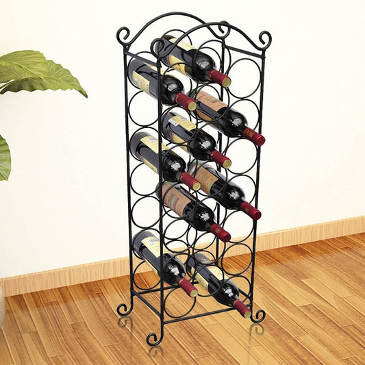 Wine Rack for 21 Bottles Metal - Wine Racks