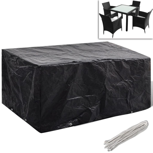 Garden Furniture Cover 4 Person Poly Rattan Set 8 Eyelets 180 x 140cm - Outdoor Furniture Covers