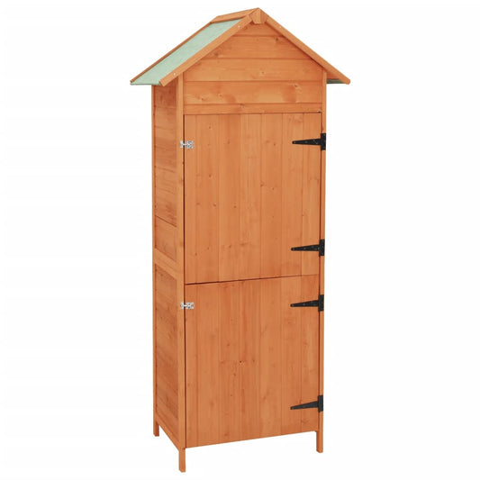Garden Storage Cabinet Brown 42.5x64x190 cm - Outdoor Storage Boxes