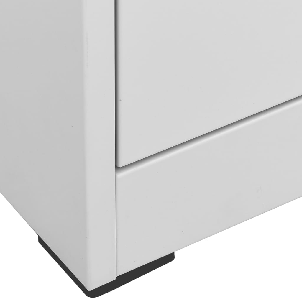 Filing Cabinet Light Grey 46x62x102.5 cm Steel - Filing Cabinets