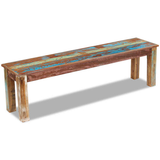 Bench Solid Reclaimed Wood 160x35x46 cm - Storage & Entryway Benches