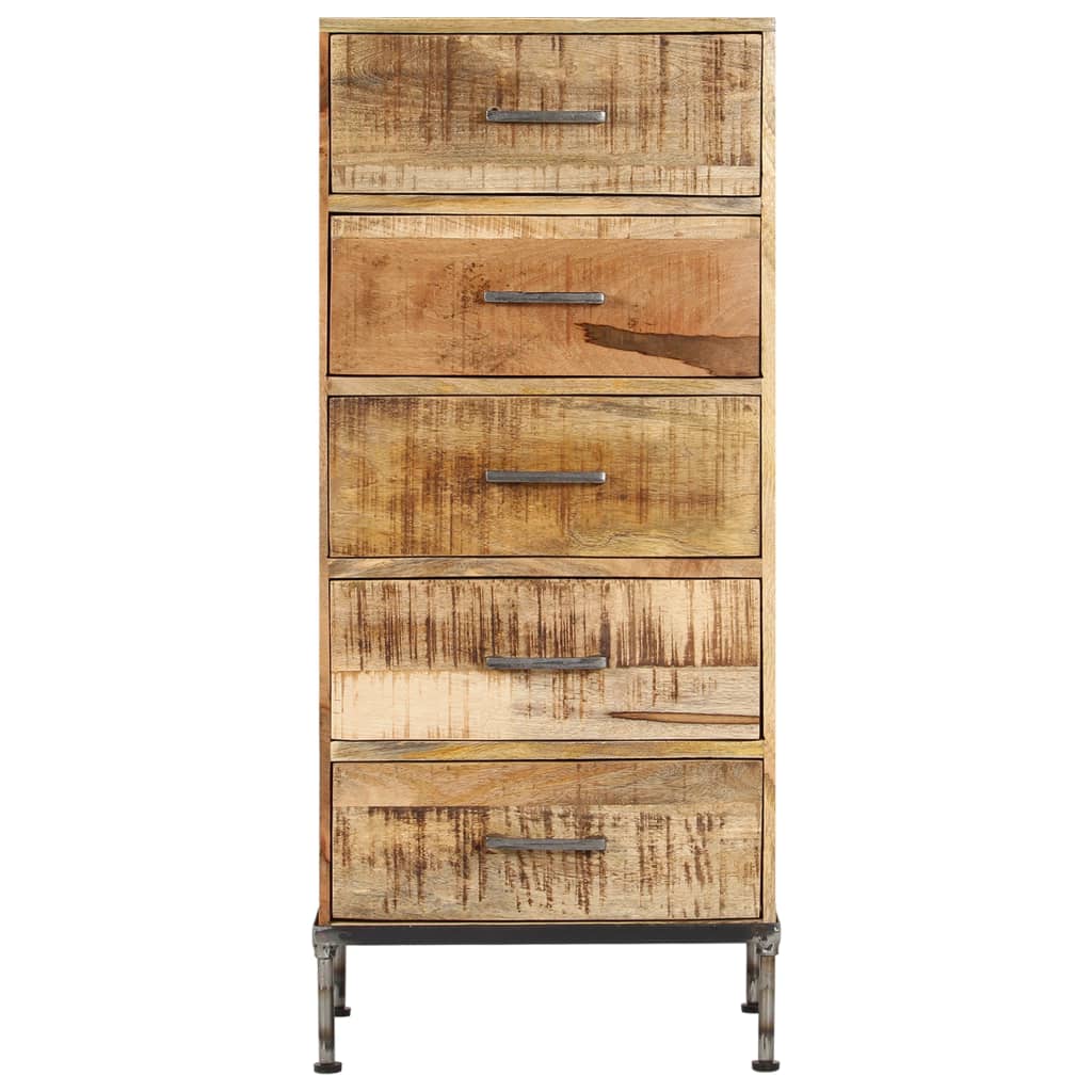 Chest of Drawers 45x35x106 cm Solid Mango Wood - Buffets & Sideboards