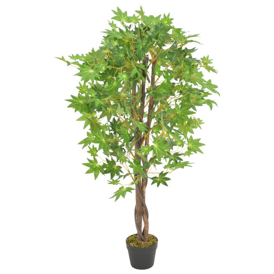 Artificial Plant Maple Tree with Pot Green 120 cm - Artificial Flora