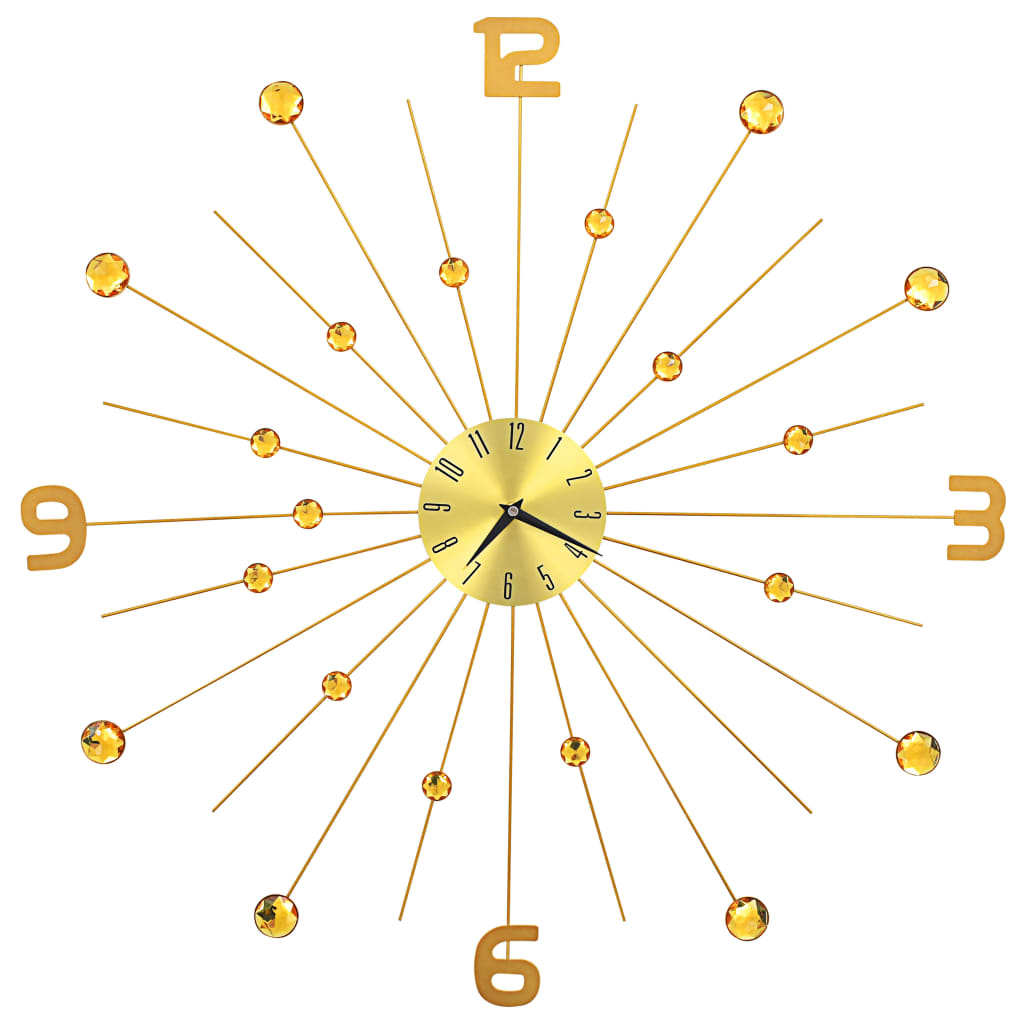 Wall Clock Metal 70 cm Golden - Wall Clocks