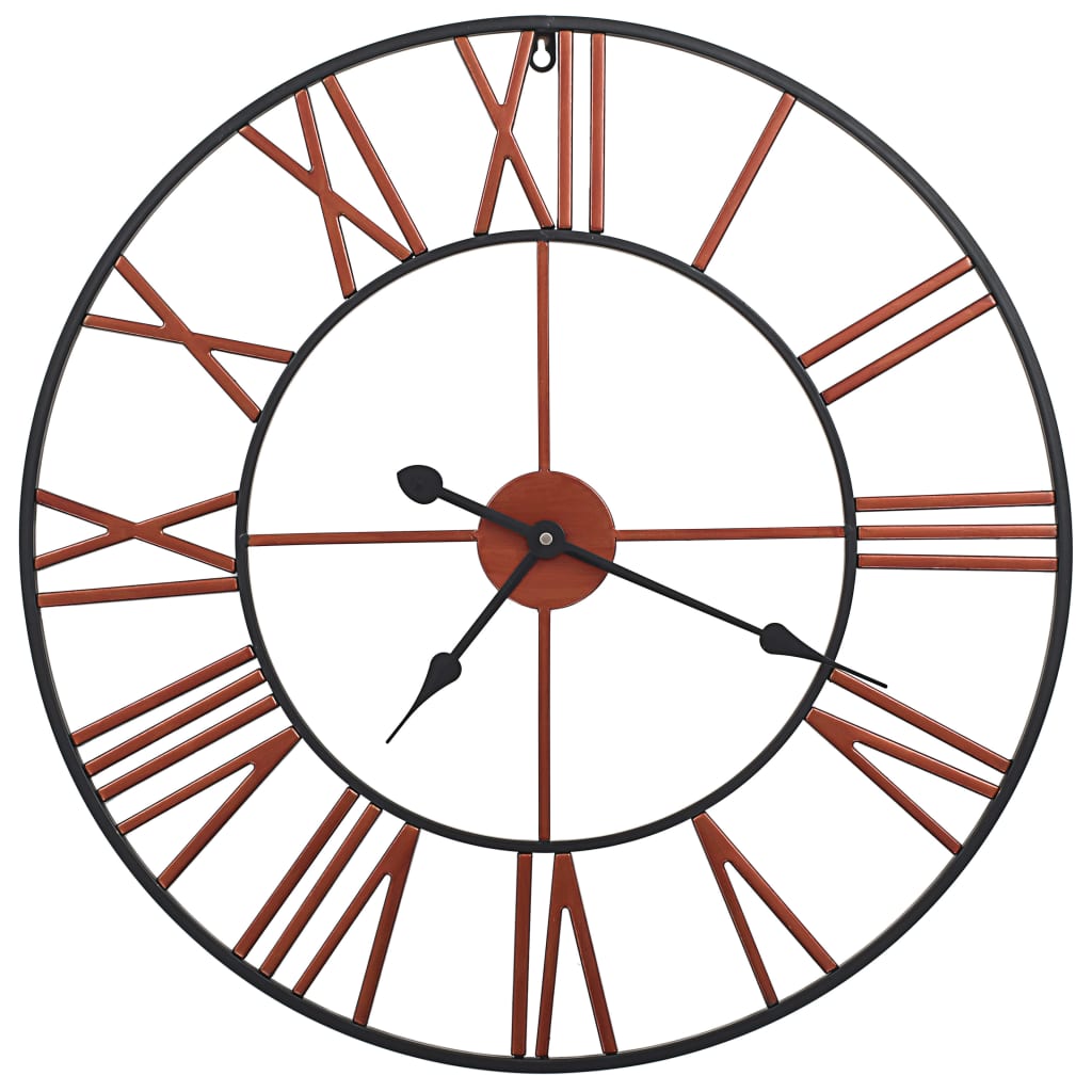 Wall Clock Metal 58 cm Red - Wall Clocks