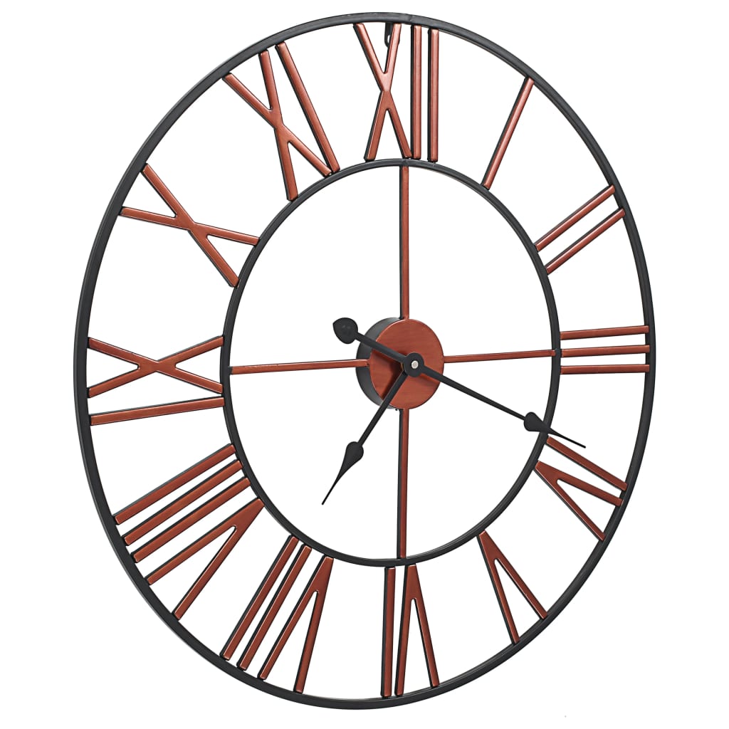 Wall Clock Metal 58 cm Red - Wall Clocks