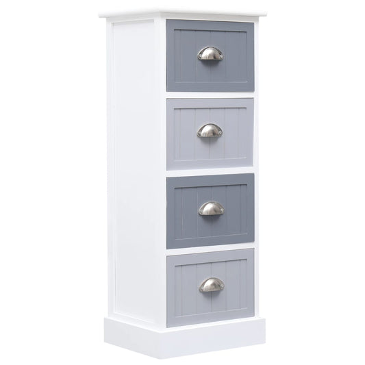 Side Cabinet 35x30x90 cm Paulownia Wood - Chest of drawers