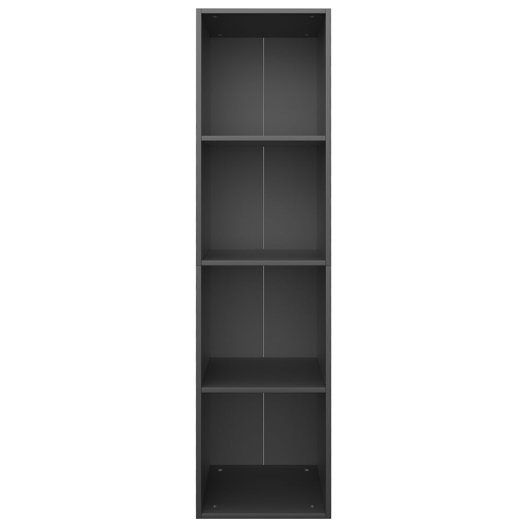 Book Cabinet/TV Cabinet Black 36x30x143 cm Engineered Wood - Bookcases & Standing Shelves