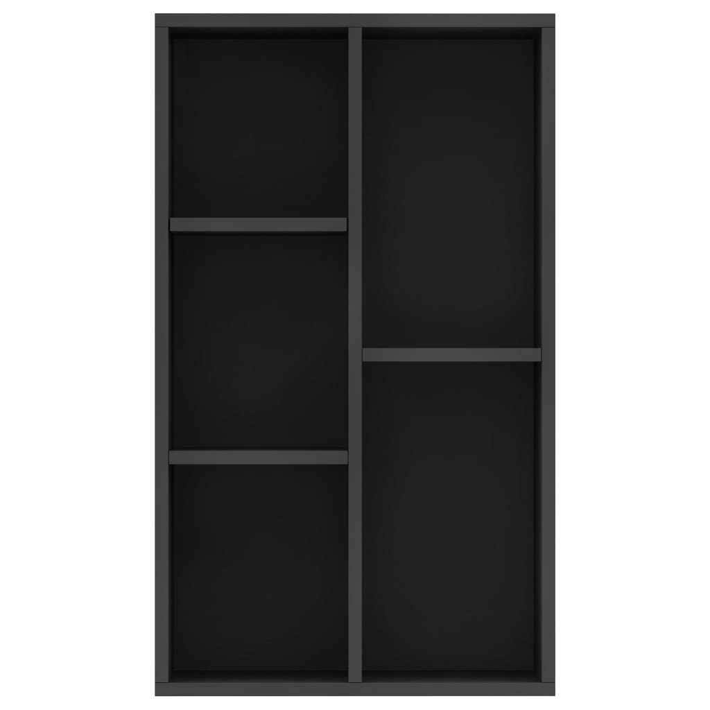 Book Cabinet/Sideboard Black 50x25x80 cm Engineered Wood - Bookcases & Standing Shelves