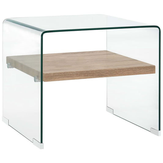 Coffee Table Clear 50x50x45 cm Tempered Glass - Coffee Tables