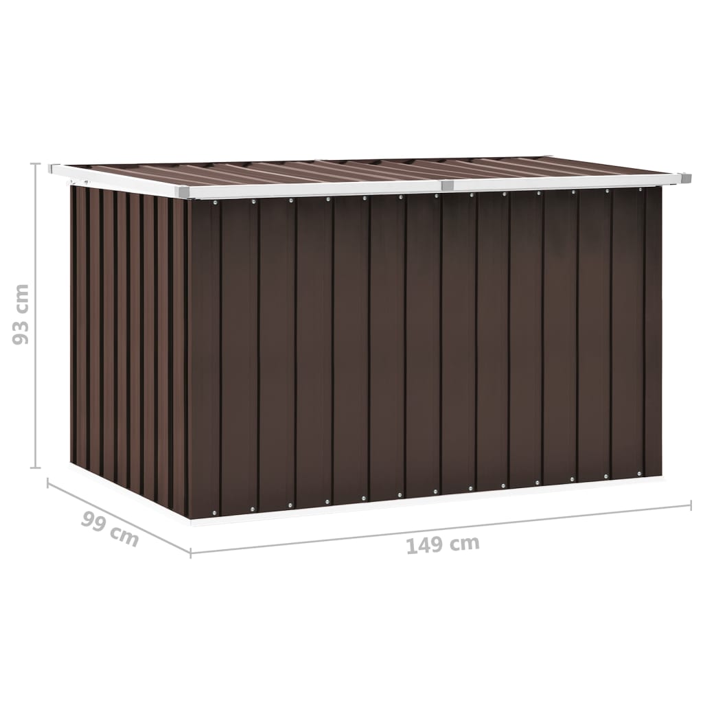 Garden Storage Box Brown 149x99x93 cm - Outdoor Storage Boxes