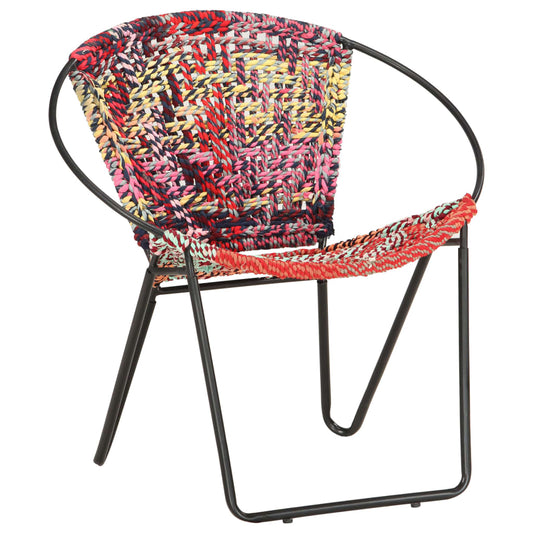 Circle Chair Multicolours Chindi Fabric - Arm Chairs, Recliners & Sleeper Chairs