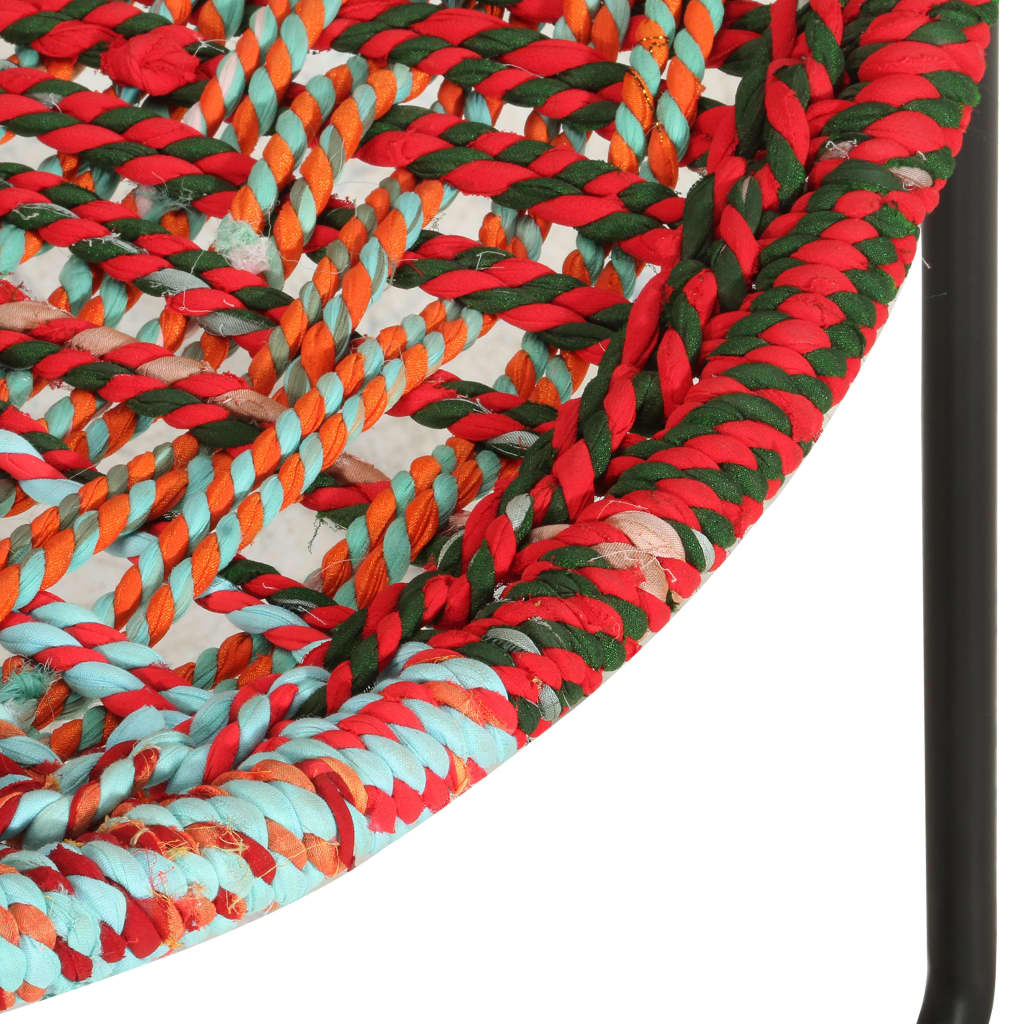 Circle Chair Multicolours Chindi Fabric - Arm Chairs, Recliners & Sleeper Chairs