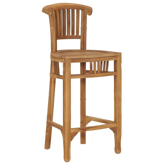 Bar Chair Solid Teak Wood - Table & Bar Stools