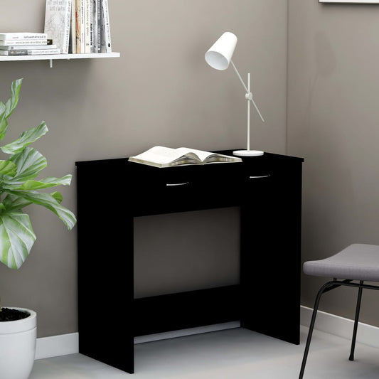 Desk Black 80x40x75 cm Engineered Wood - Desks