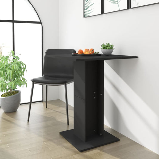Bistro Table Black 60x60x75 cm Engineered Wood - Kitchen & Dining Room Tables