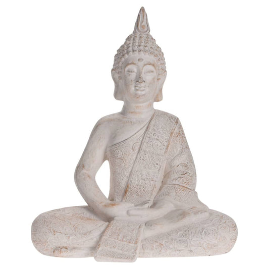ProGarden Buddha Sitting Decoration 29.5x17x37 cm - Figurines, Sculptures & Statues