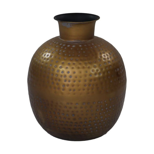 HSM Collection Vase Padua Small 30x35 cm Gold and Grey - Vases
