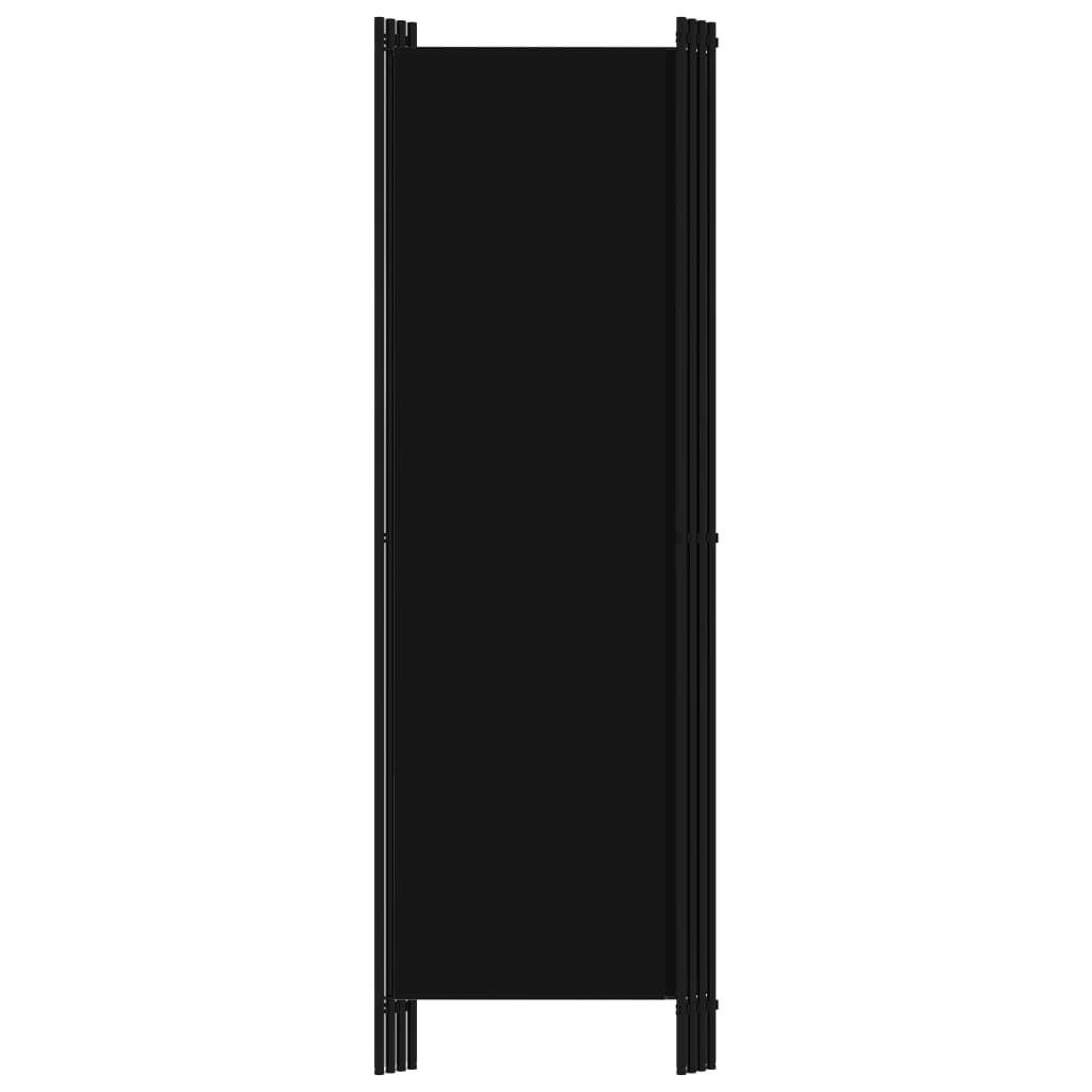 4-Panel Room Divider Black 200x180 cm - Room Dividers