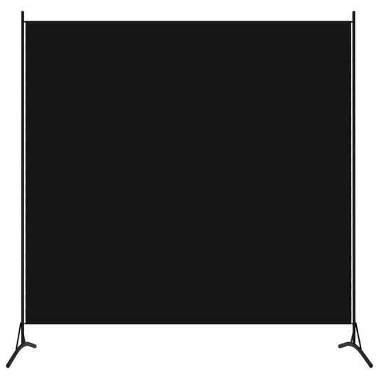 1-Panel Room Divider Black 175x180 cm - Room Dividers