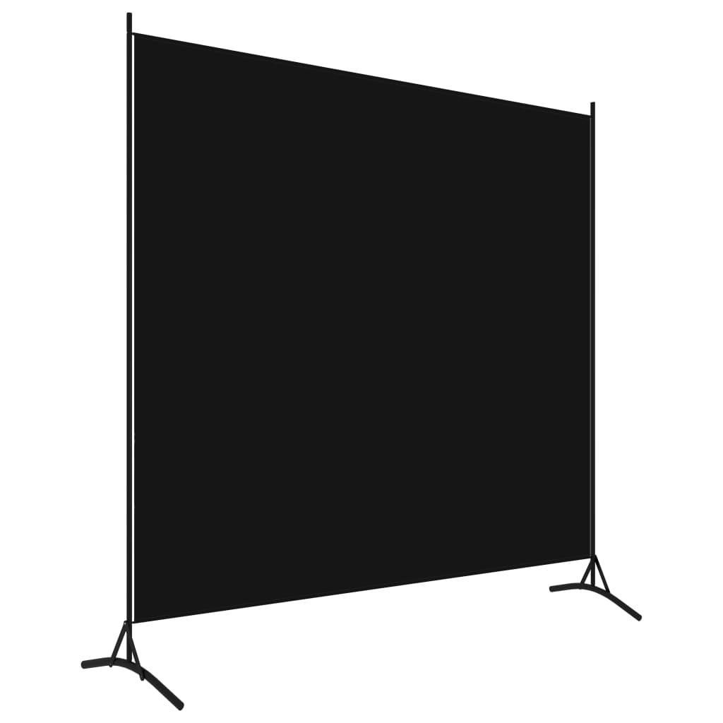1-Panel Room Divider Black 175x180 cm - Room Dividers