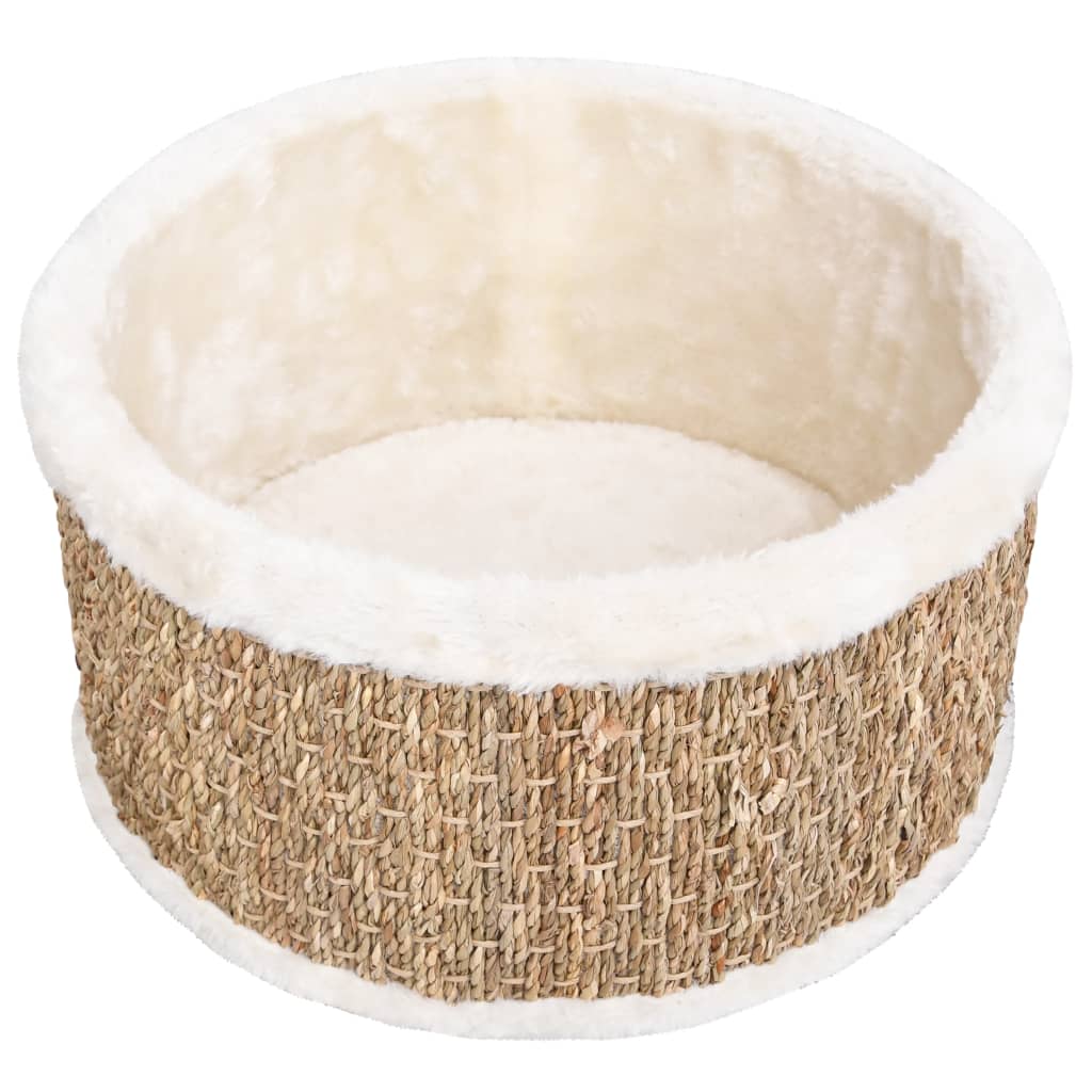 Round Cat Basket 36 cm Seagrass - Cat Furniture