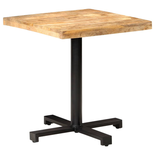 Bistro Table Square 70x70x75 cm Rough Mango Wood - Kitchen & Dining Room Tables