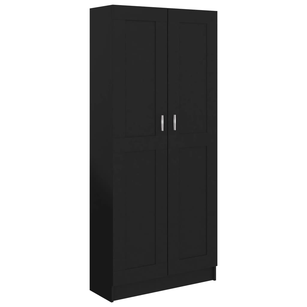 Book Cabinet Black 82.5x30.5x185.5 cm Engineered Wood - Bookcases & Standing Shelves