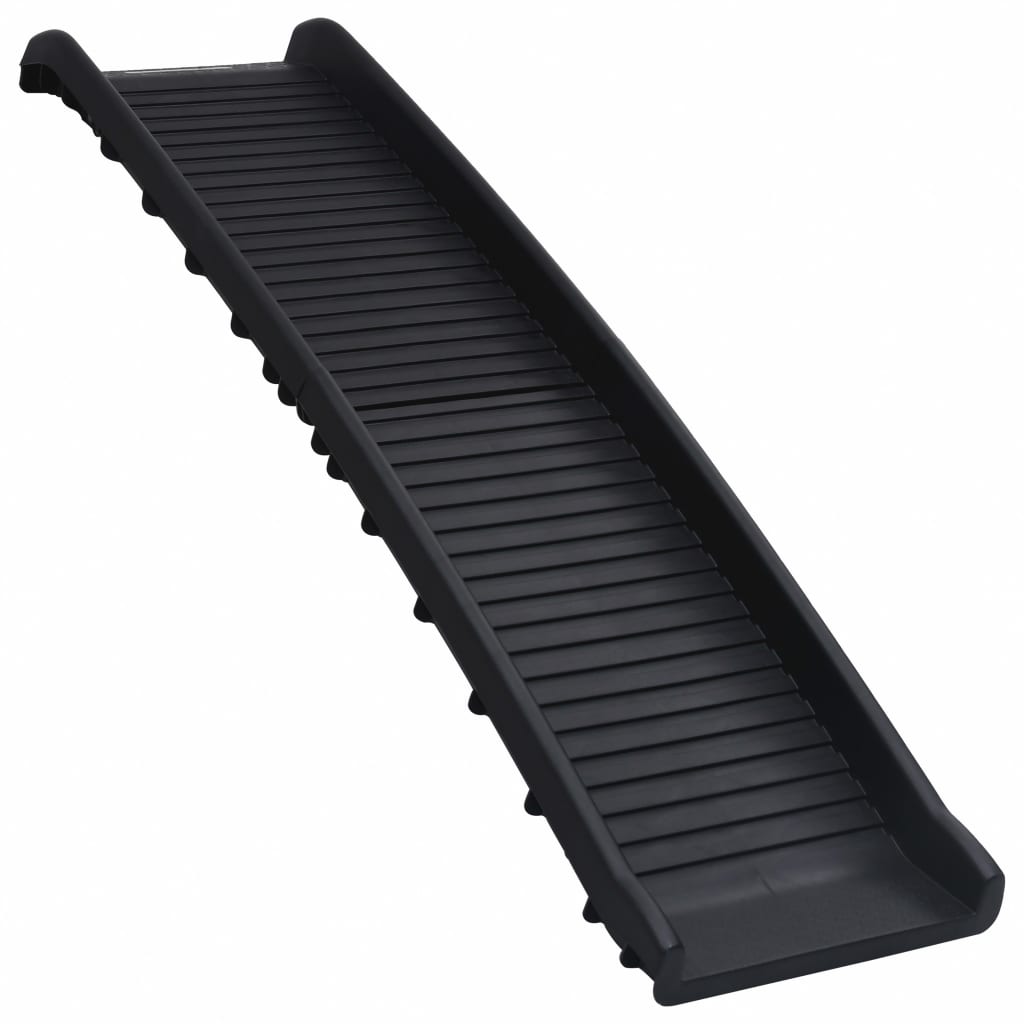 Folding Dog Ramp Black 155.5x40x15.5 cm - Pet Steps & Ramps