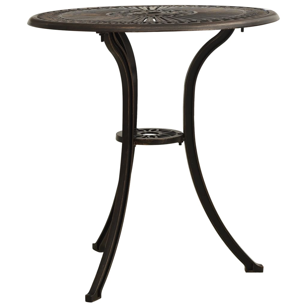 Garden Table Bronze 62x62x65 cm Cast Aluminium - Outdoor Tables